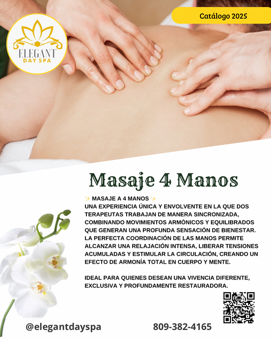 Masaje 4 Manos 50min