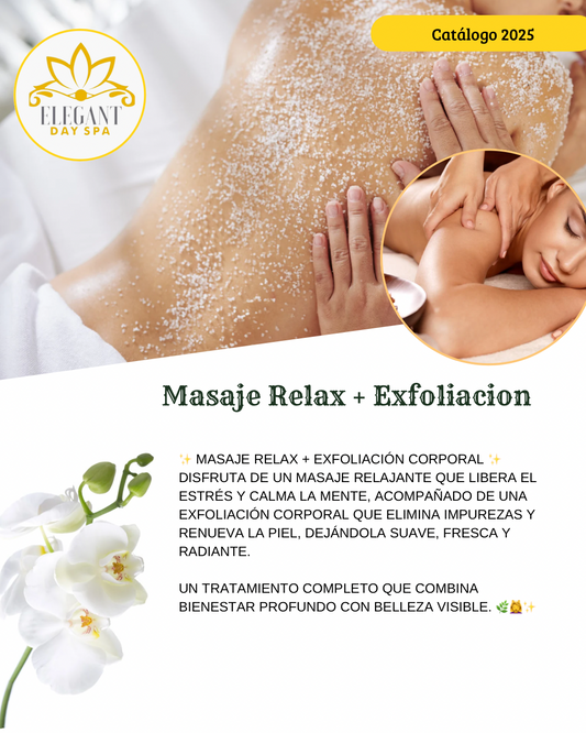 Masaje Relax + Exfoliacion (60Min)