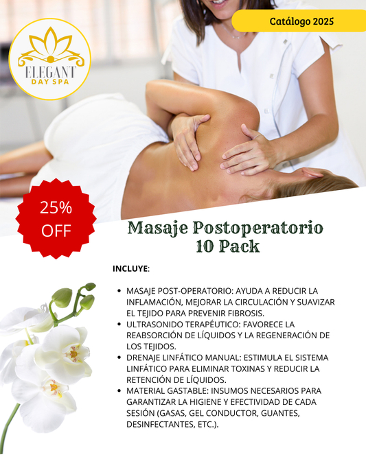Masaje Postoperatorio 
10 Pack